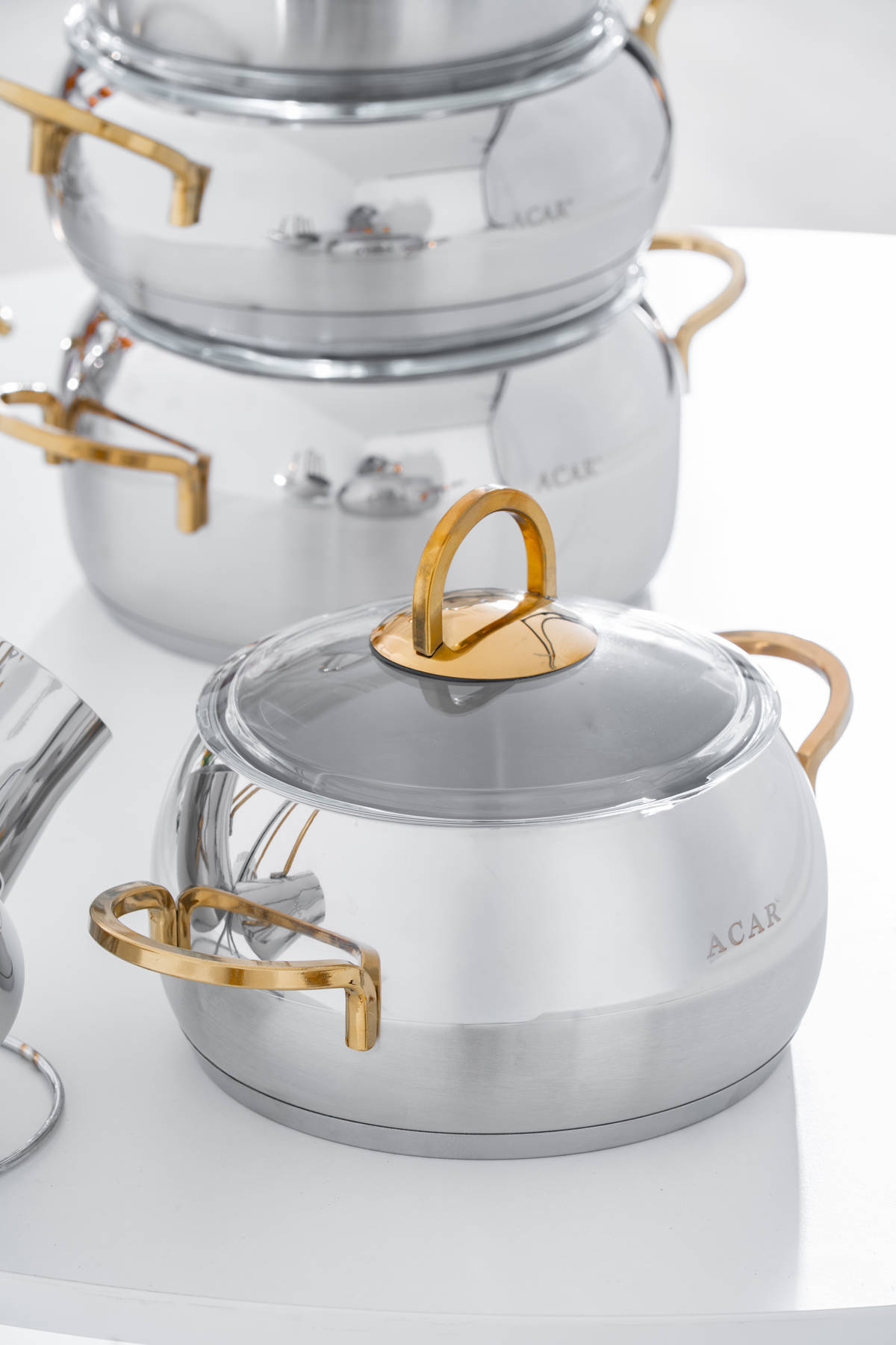 ROSA 16 PRÇ GOLD TENCERE SET - Purtaş Ticaret