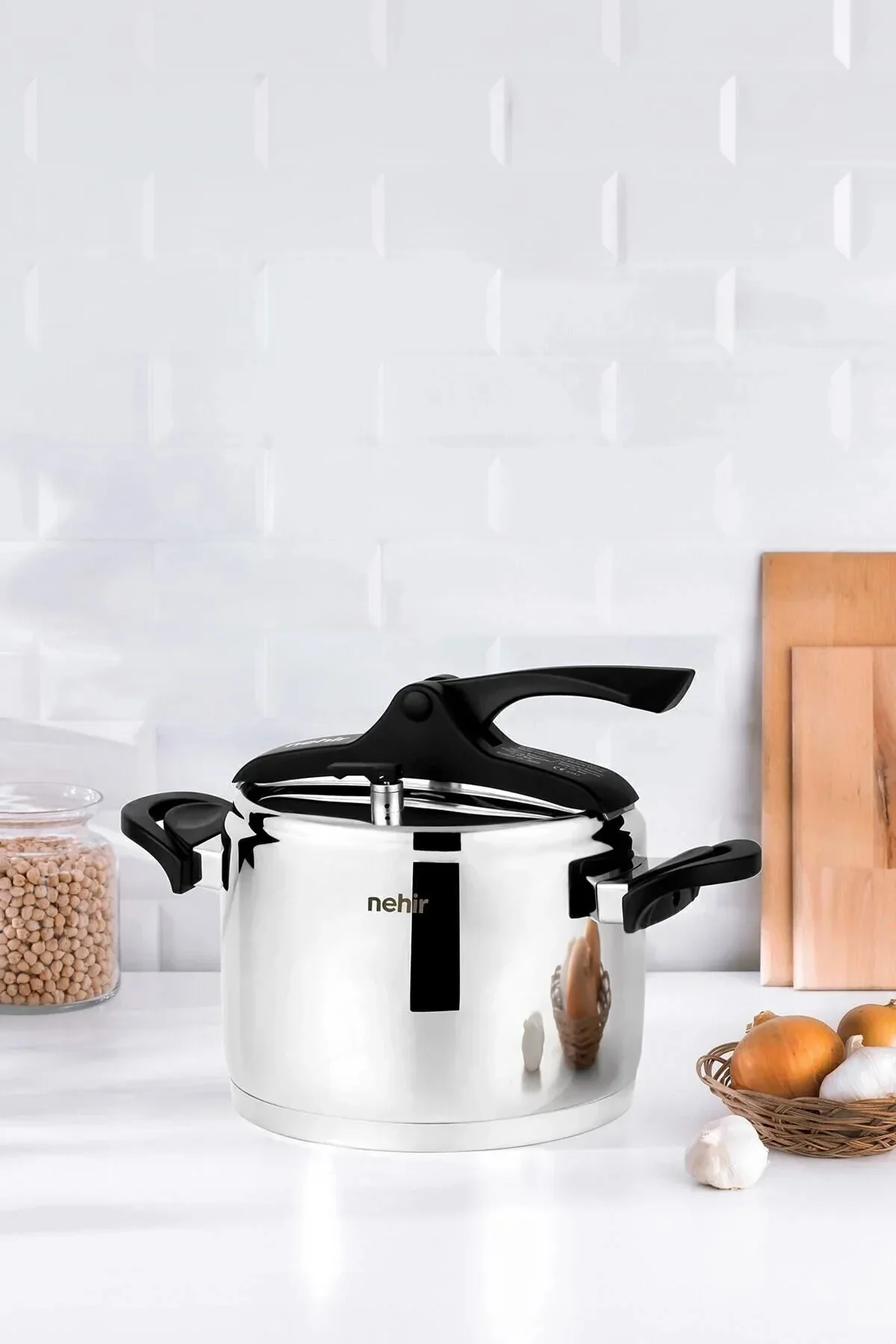 Silver Trend Paslanmaz Çelik 8 Litre Düdüklü Tencere - Purtaş Ticaret