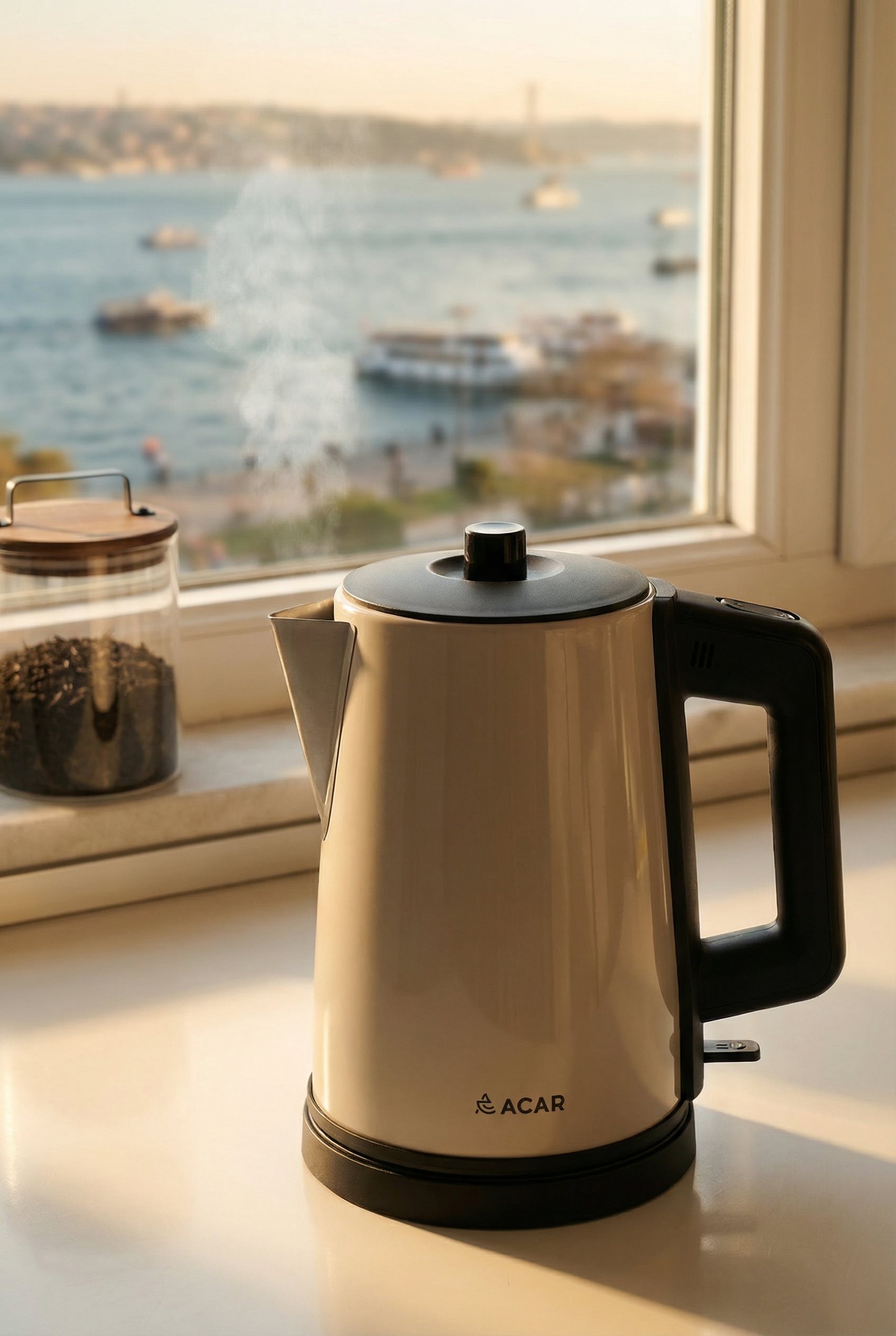 Ultimate Pro Tea Max İnox Çay Makinesi Beyaz - Purtaş Ticaret