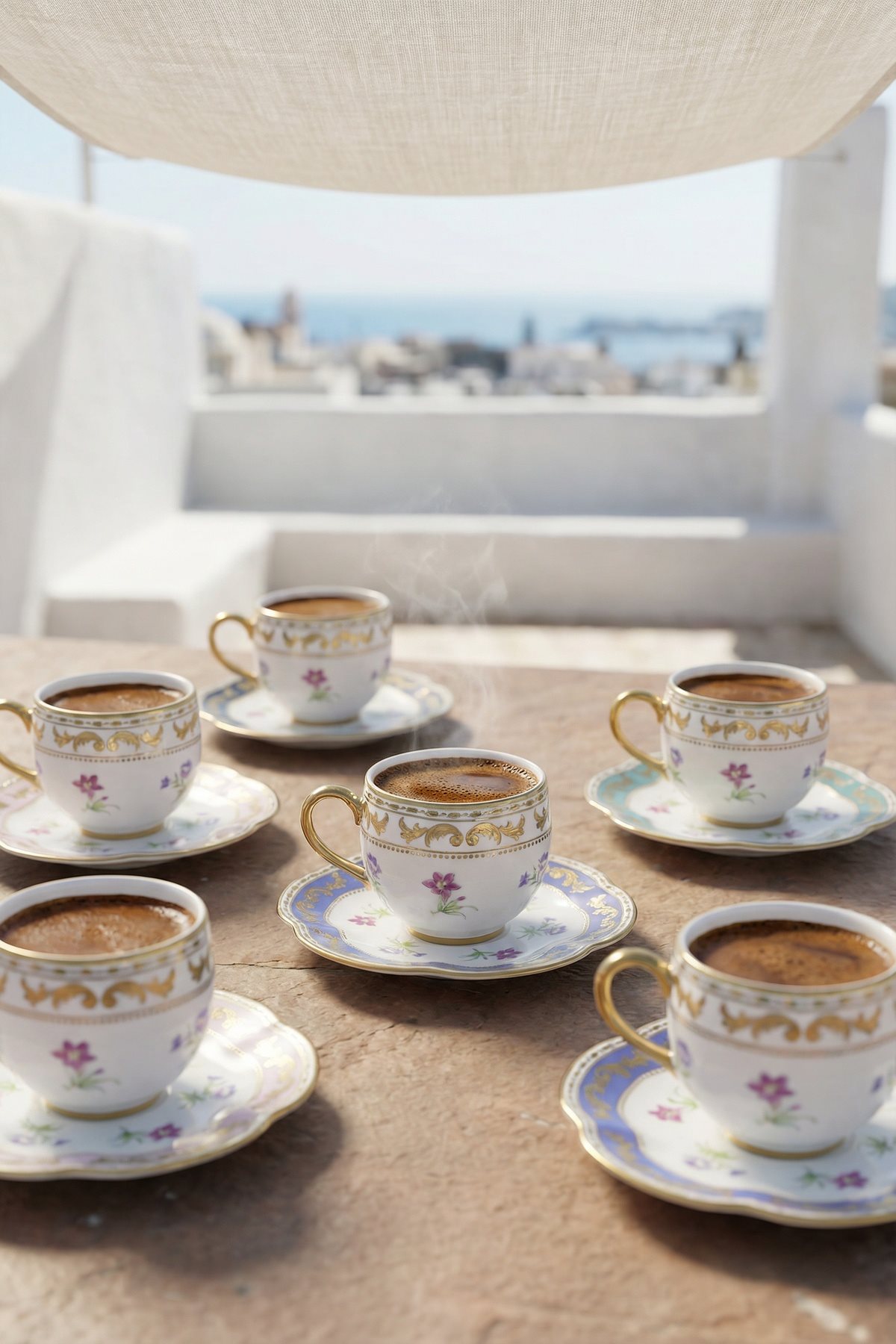 JASMINE 6 LI KAHVE FİNCAN TAKIM - Purtaş Ticaret